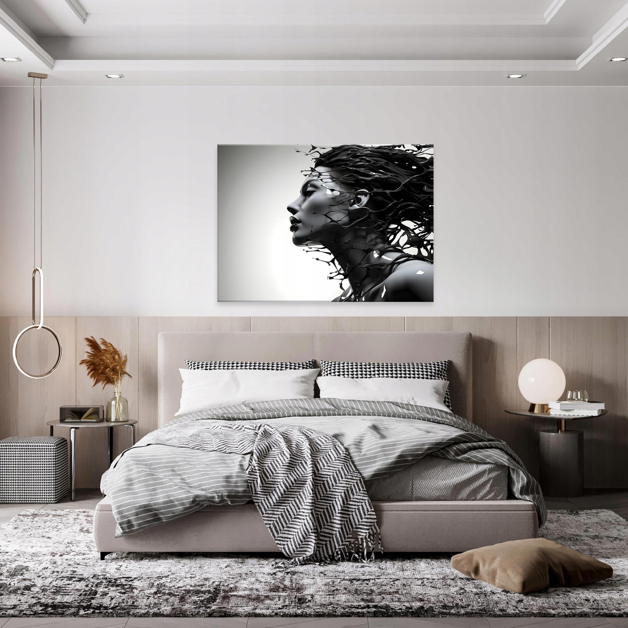 Abstract painting of a woman on canvas, wall size 60x40