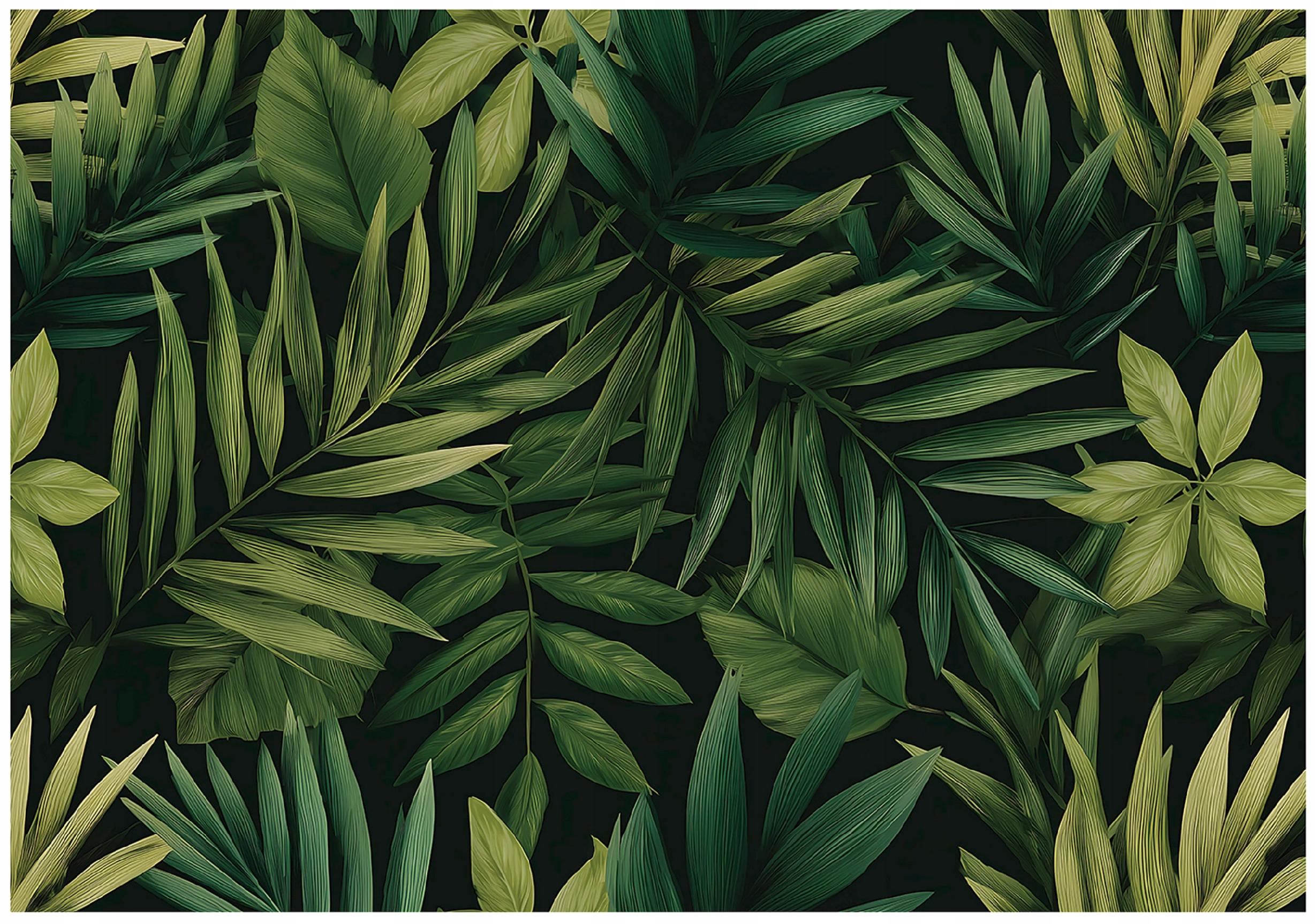 Jungle leaves wall mural nature bedroom living room wallpaper non-woven