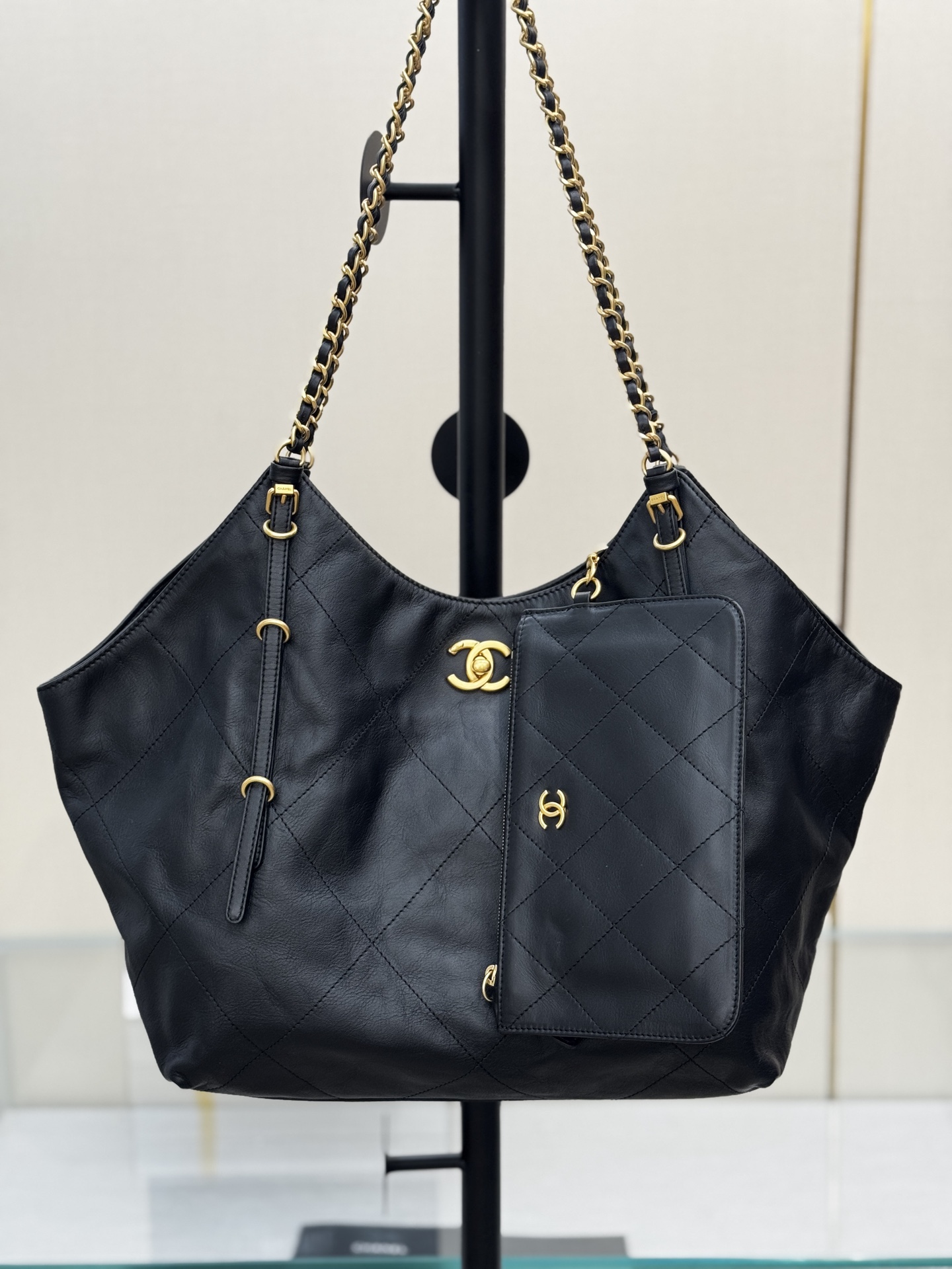 Large Hobo Bag with Pouch - Mocuir