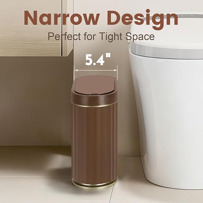 SMARTTOSS Bathroom Motion Sensor Trash can