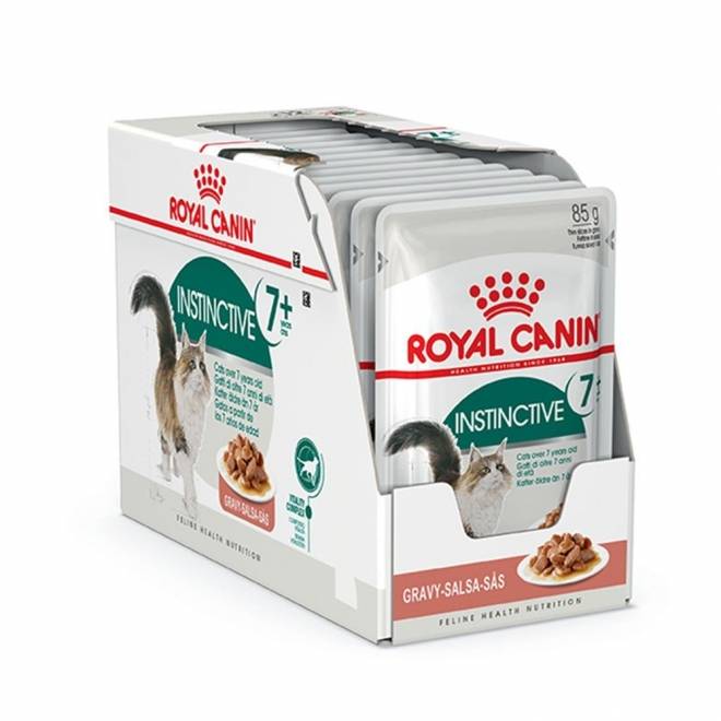 Royal Canin Instinctive 7+ Gravy våtfôr til katt 12x85g
