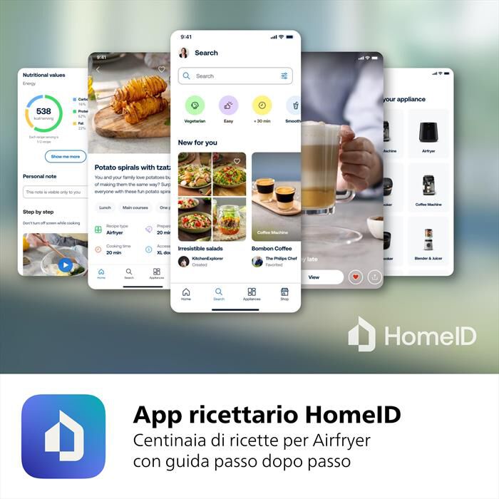 PHILIPS - FRIGGITRICE AIRFRYER SERIE 7000 DA 8.3L HD9876/90-nero