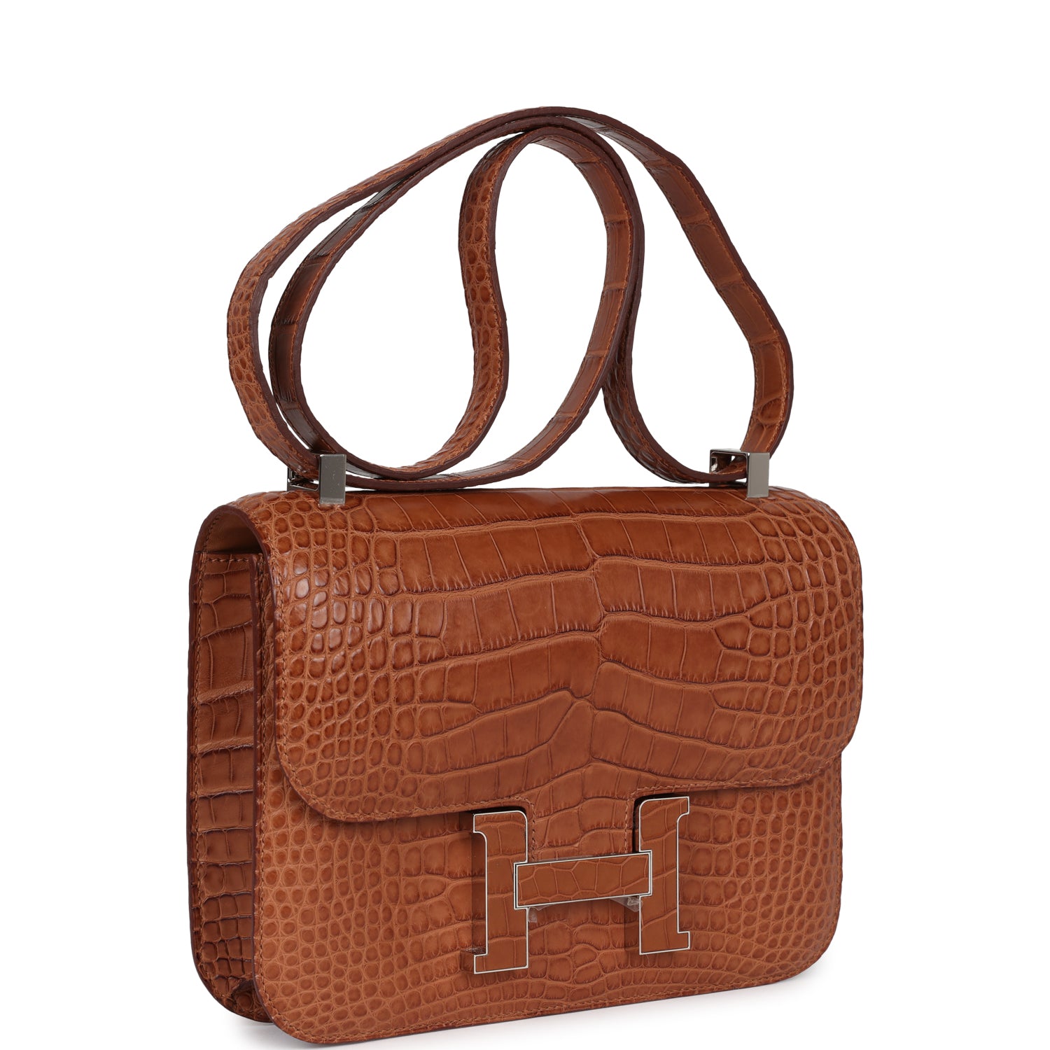 Constance 1-24 Gold Matte Alligator Marquette Palladium Hardware