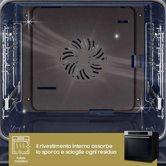 SAMSUNG - Forno incasso elettrico NV7B4040VBB/U5 Classe A+-black inox