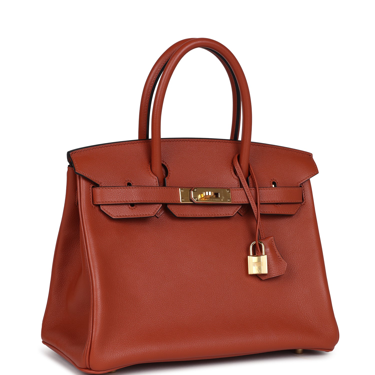 Birkin 30 Cuivre Taurillon Novillo Gold Hardware