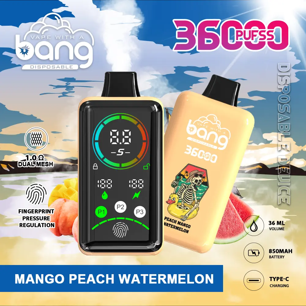 Bang 36K Power Advanced Fingerprint  Disposable Vape(3 pieces)