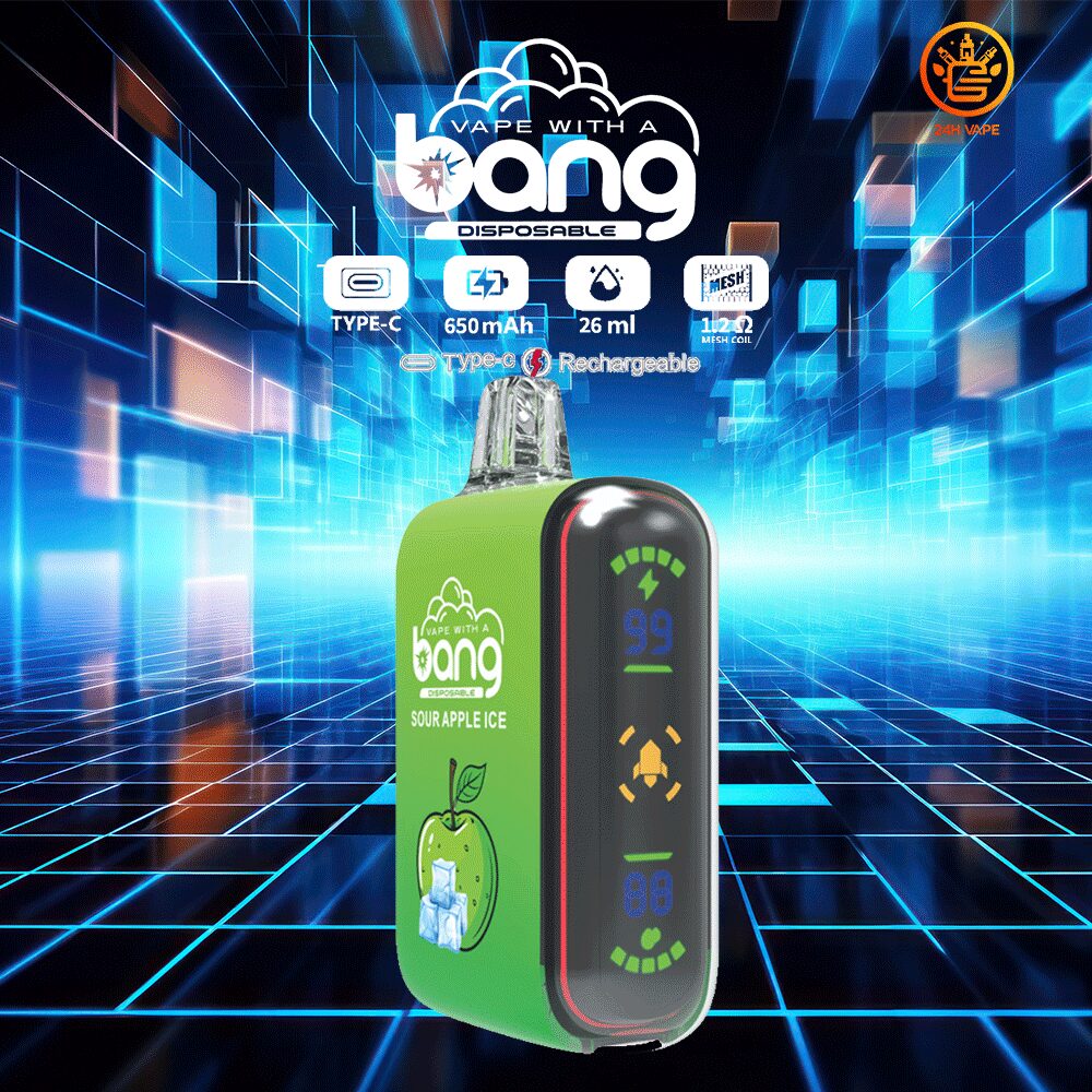 （3 pieces）Bang Rocket 18000 Puffs Dual Mesh Disposable Vape Electronic Cigarette Pod