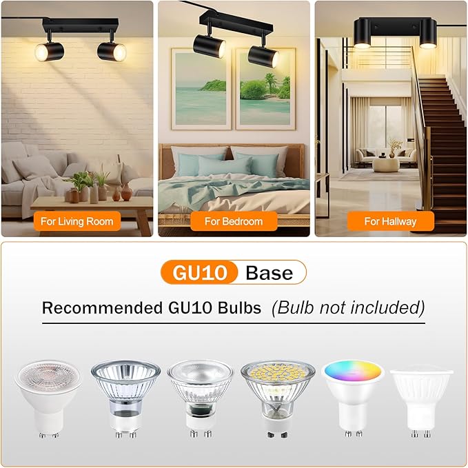 SPOTLUMINARA 5 Light Track Lighting Kit