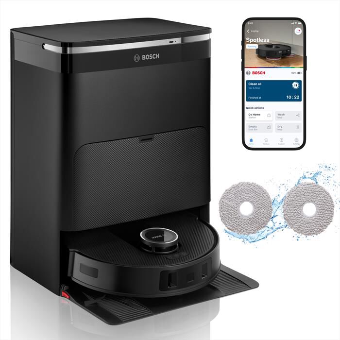 BOSCH - Aspirapolvere robot BCRDW3B SPOTLESS MAX-Nero