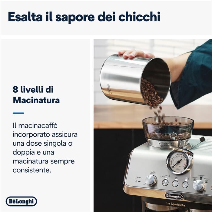 DE LONGHI - Macchina da caffè LA SPECIALISTA ARTE EC9155.MB-Dark grey
