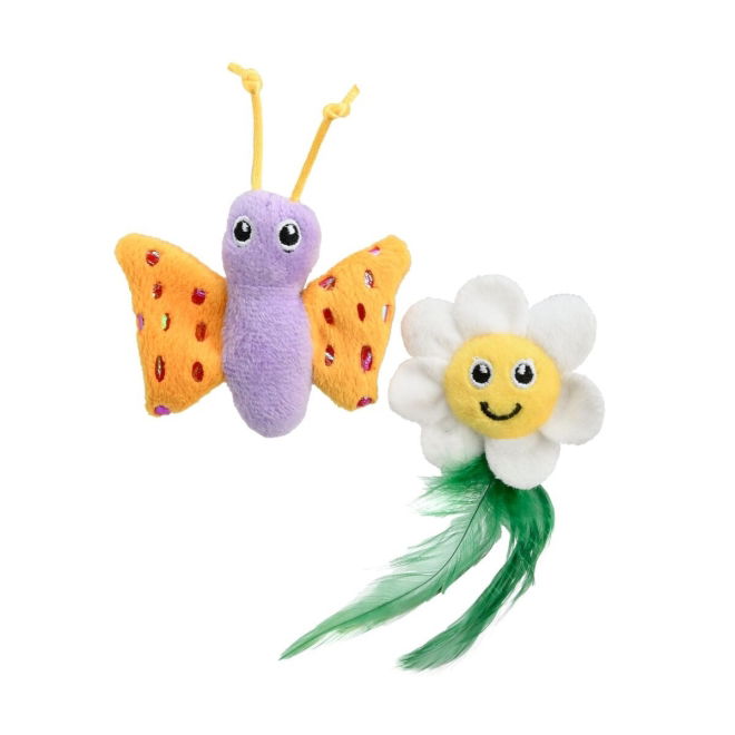 Little&Bigger Kitten Basics Happy Garden Sommerfugl & Tusenfryd 2-pk
