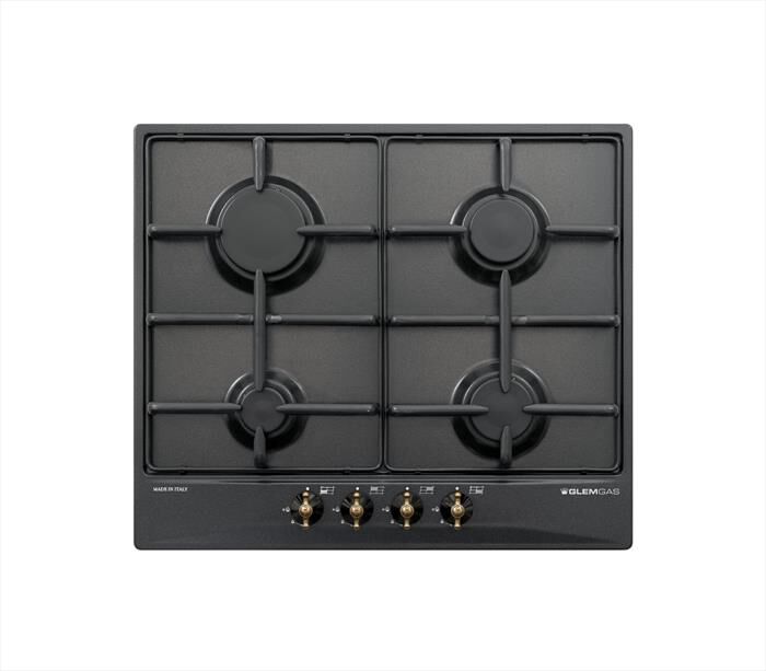 GLEM GAS - Piano cottura a gas GT64AN 4 fuochi 58,5cm-Antracite