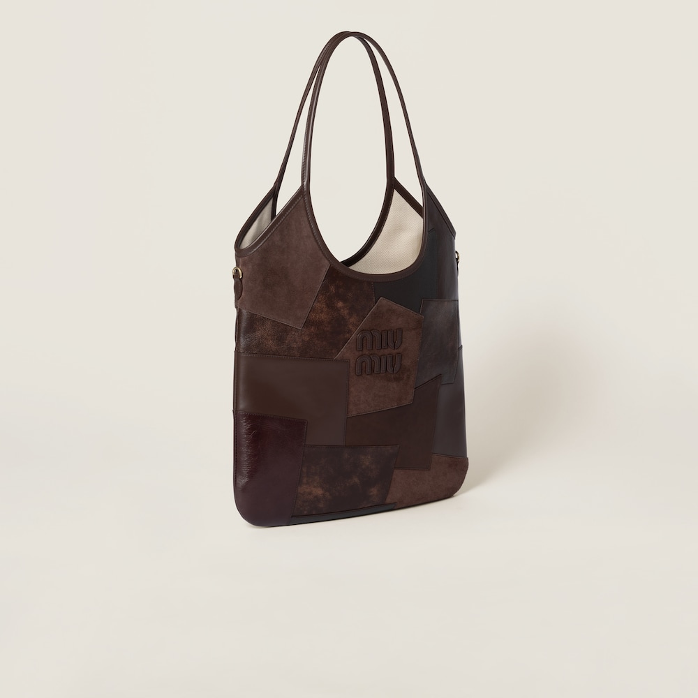 IVY leather patchwork bag