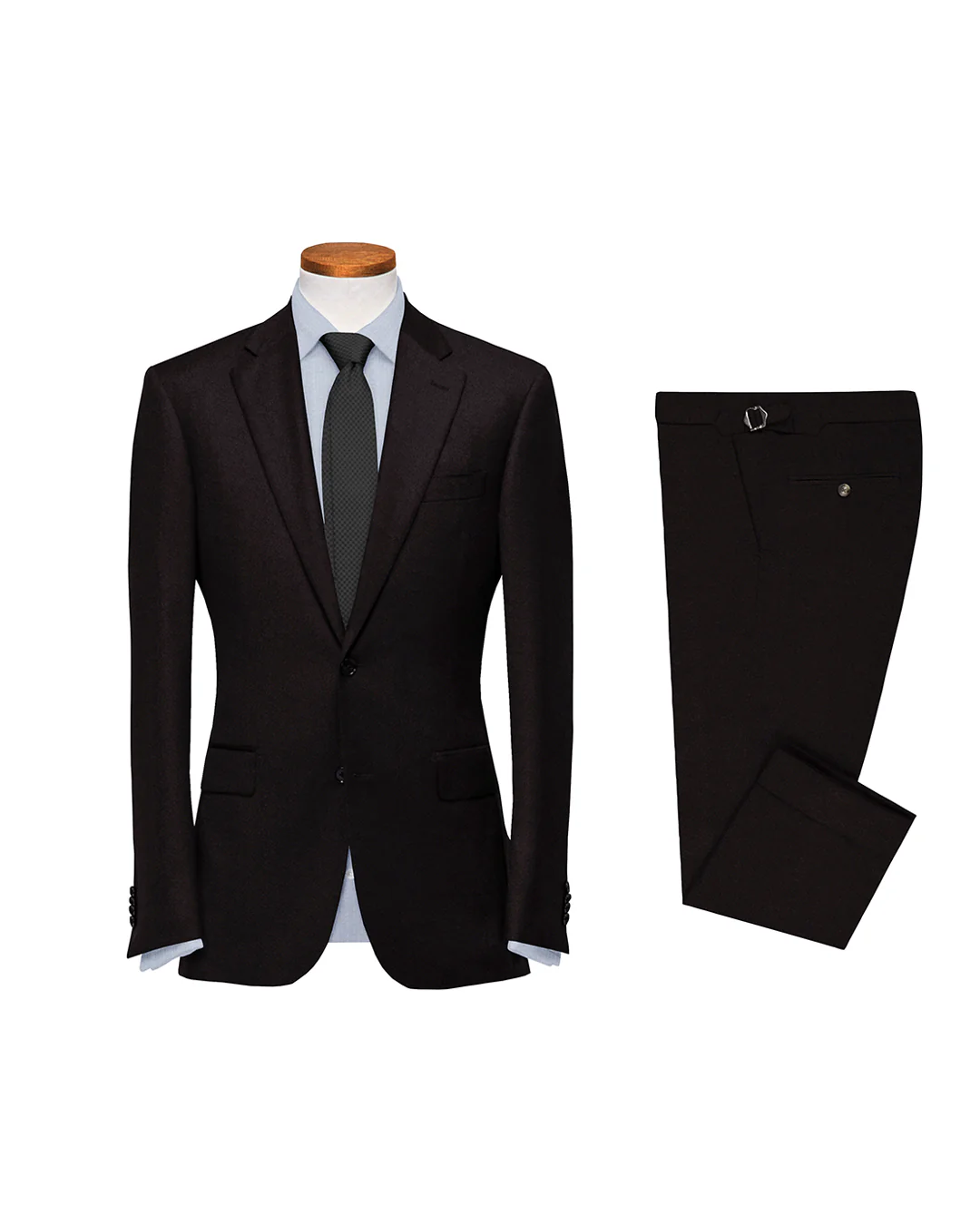 Mahogany Brown Flannel Suit
