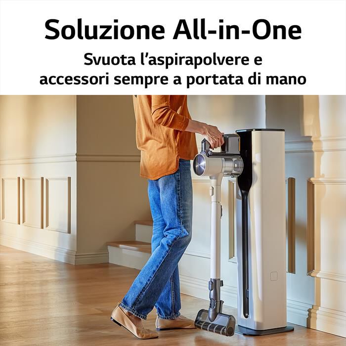 LG - CORDZERO ALL-IN-ONE TOWER A9T-ULTRA1C-Calming Beige