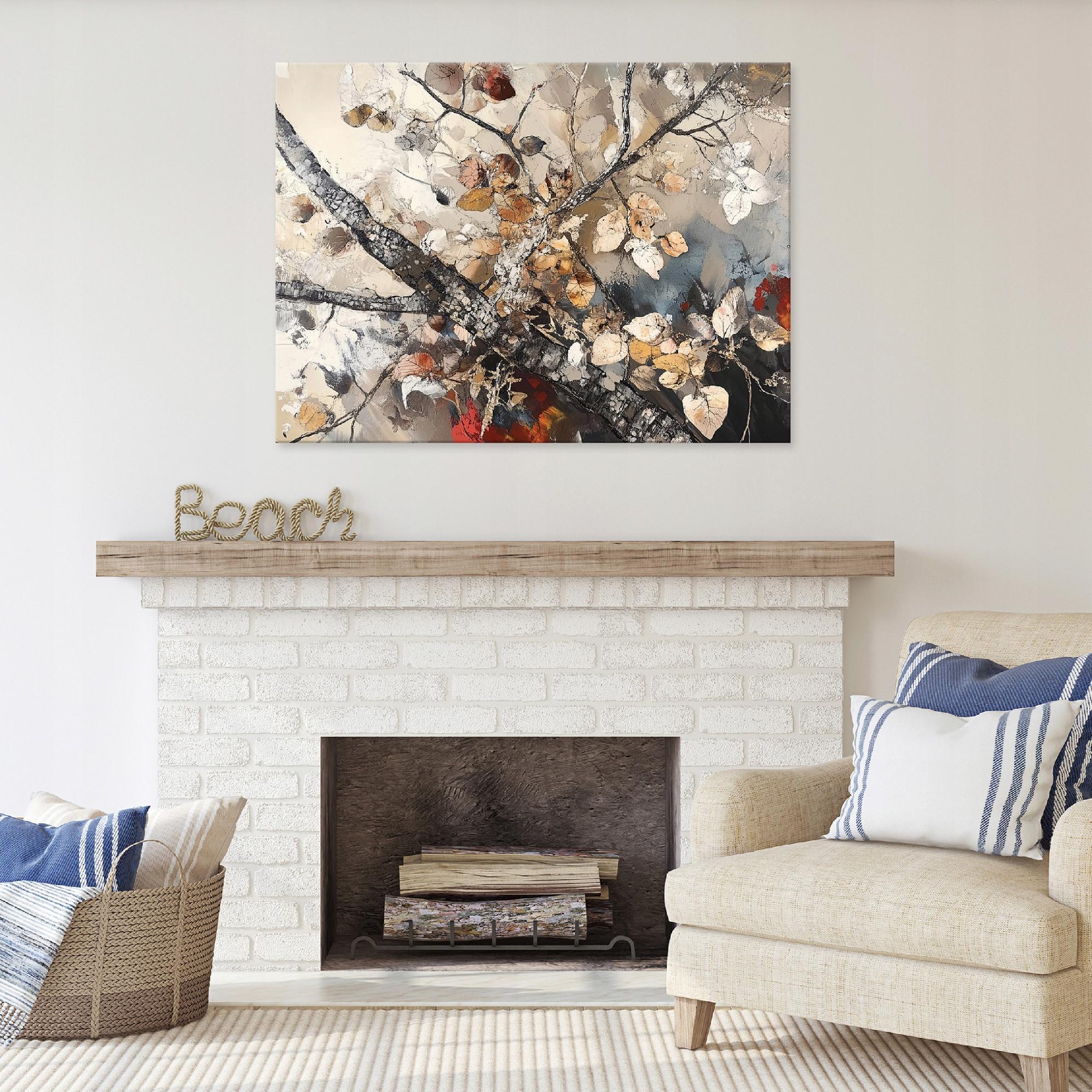 Canvas painting, tree abstraction for the bedroom, living room, or kitchen, 40x30