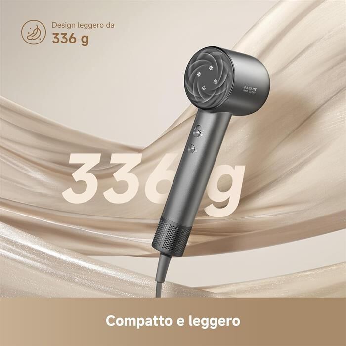 DREAME - Asciugacapelli GLORY MIX-Nero / Grigio