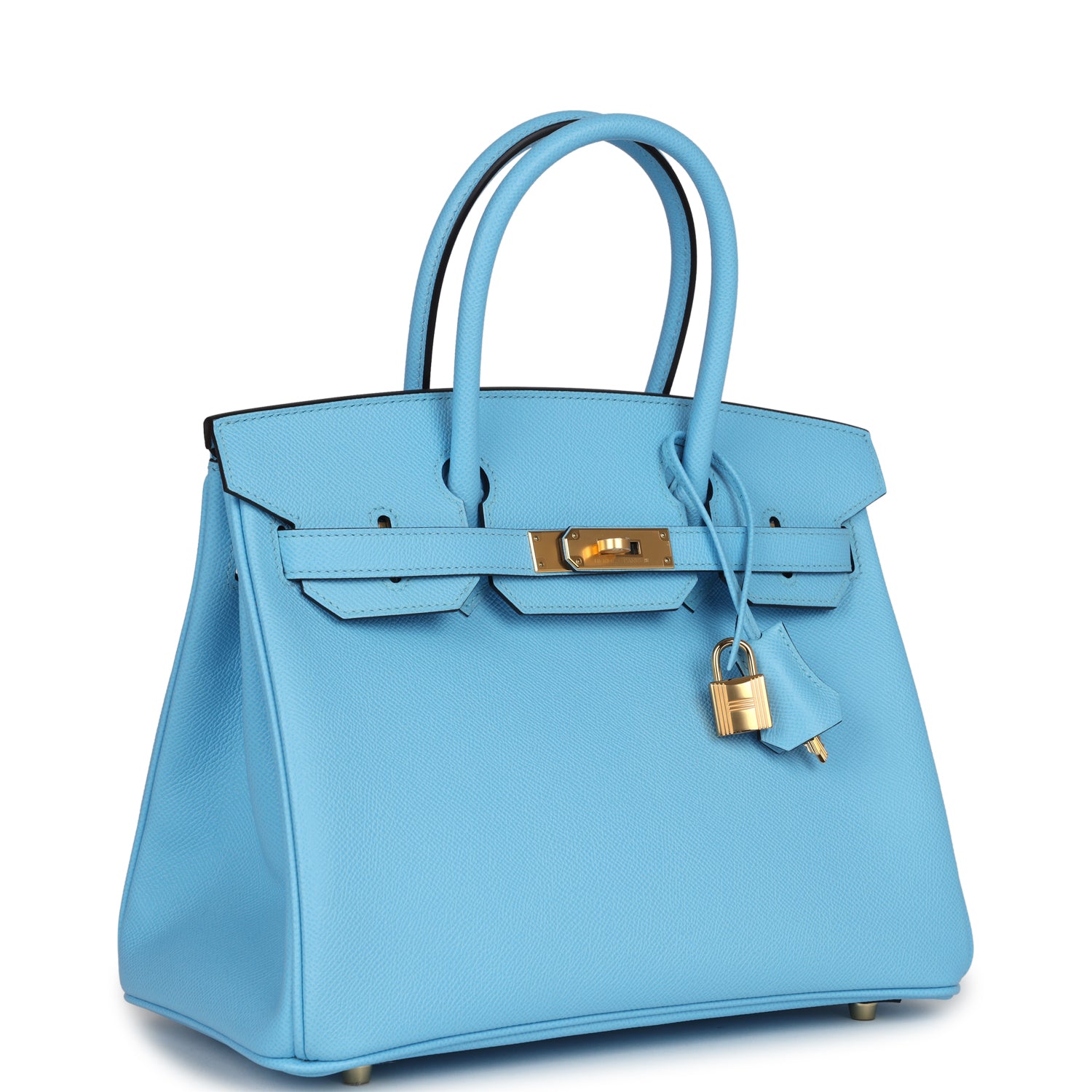 Birkin 30 Celeste Epsom Gold Hardware