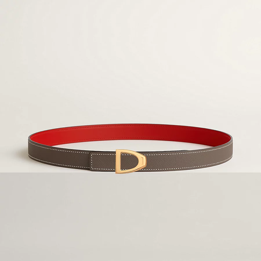Cavaliere belt buckle & Reversible leather strap 24 mm