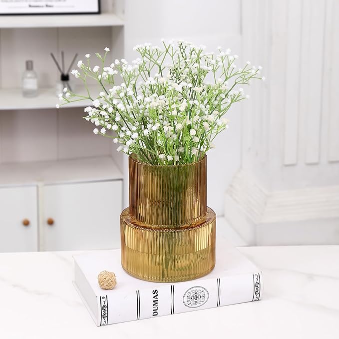 VASEA Amber Glass Vase