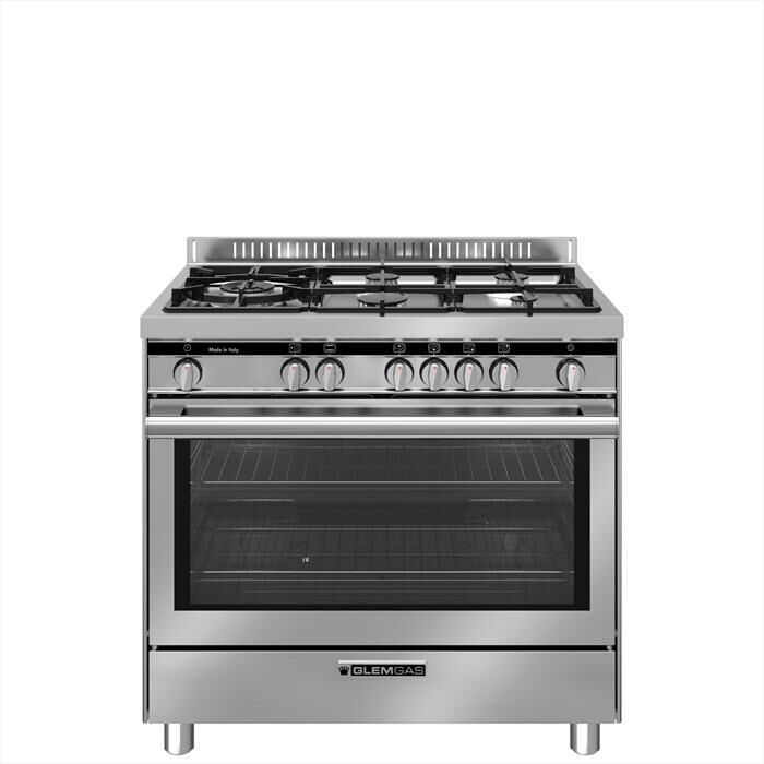 GLEM GAS - Cucina a gas ST96TVI Classe A-INOX
