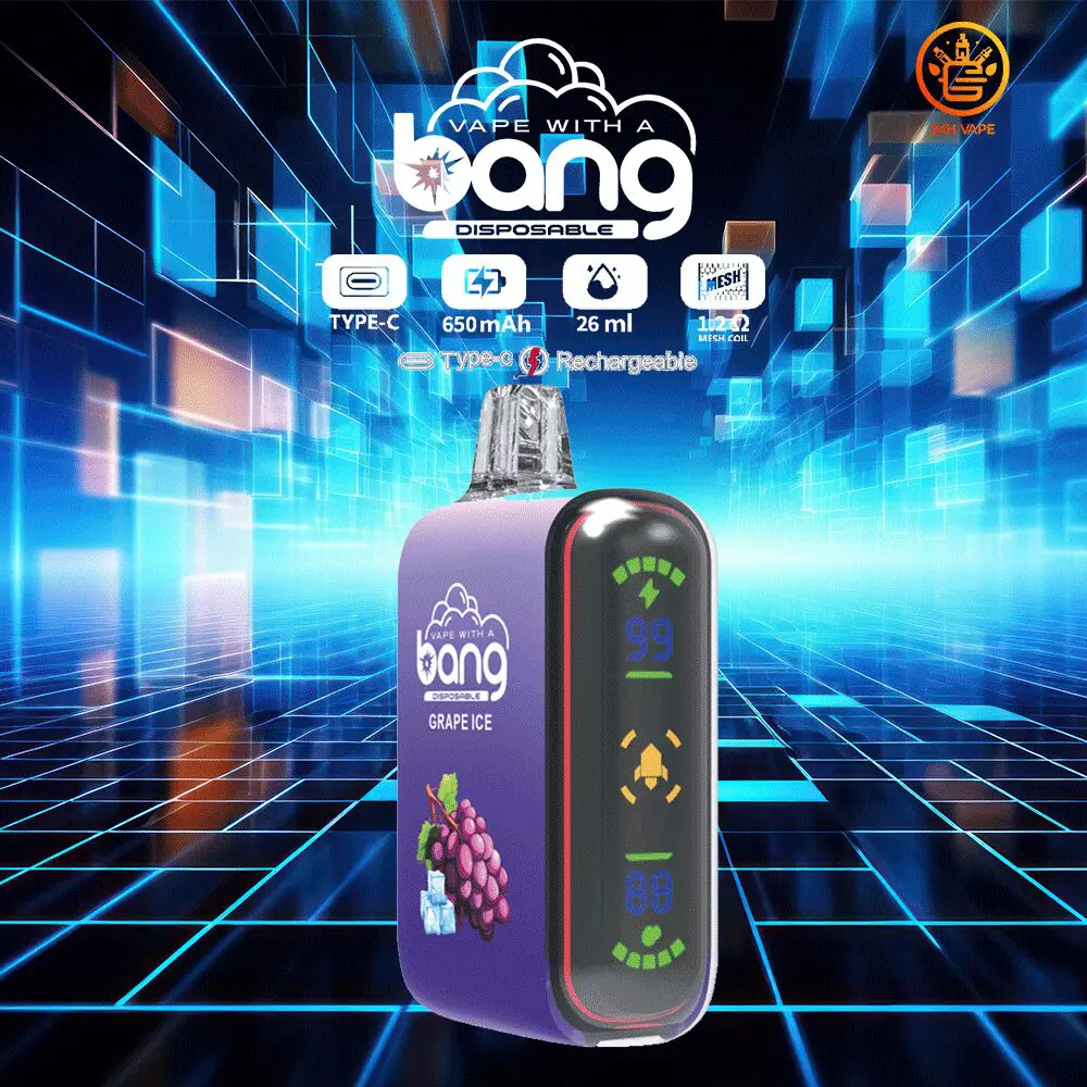 （3 pieces）Bang Rocket 18000 Puffs Dual Mesh Disposable Vape Electronic Cigarette Pod