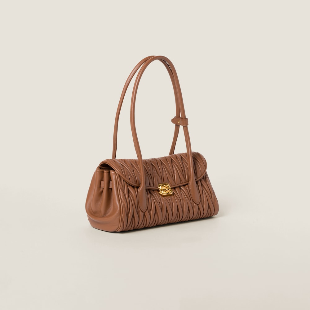 Matelassé nappa leather shoulder bag