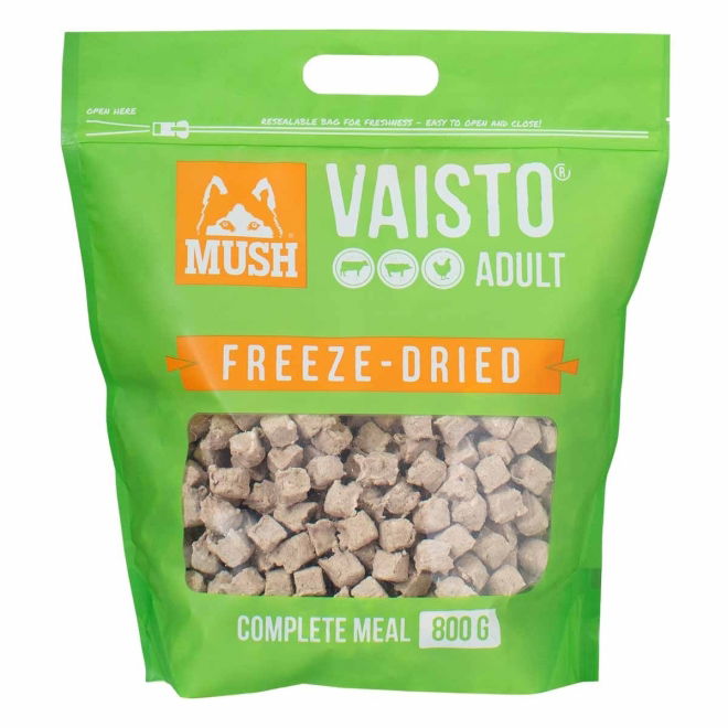 MUSH Vaisto Dog Adult Frysetørket Okse, Gris & Kylling
