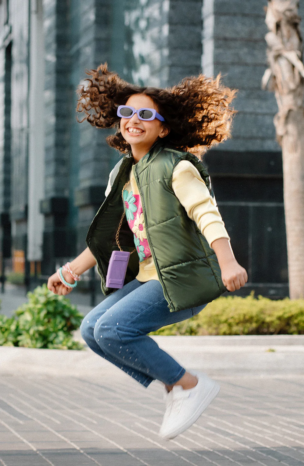 Girls Sleeveless Jacket - GJ605A425