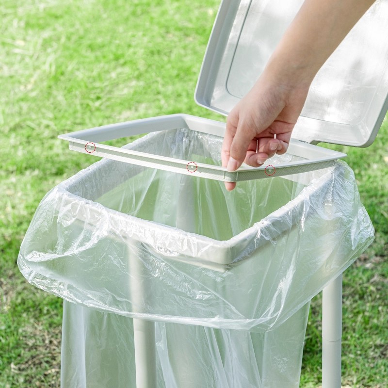 Outdoor Barbecue Garbage Bag Holder Picnic Camping Style Portable Removable Large-Capacity Garbage Bag Plastic Support Frame