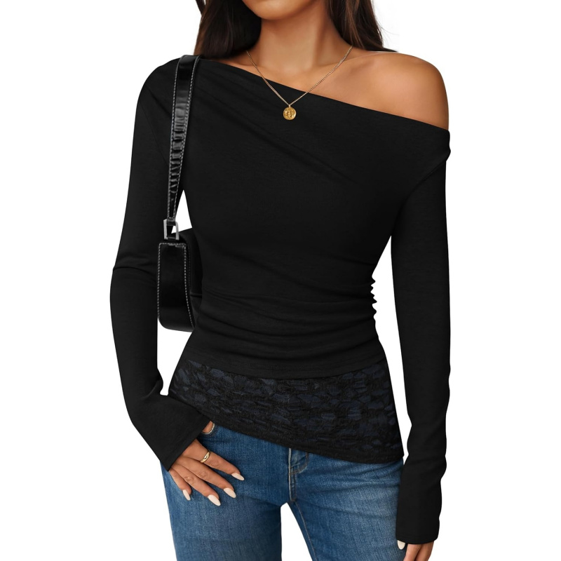 Women's Long Sleeve Off Shoulder Tops