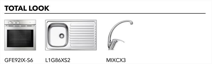 GLEM GAS - Piano cottura misto GTL647IX 50 cm-Inox