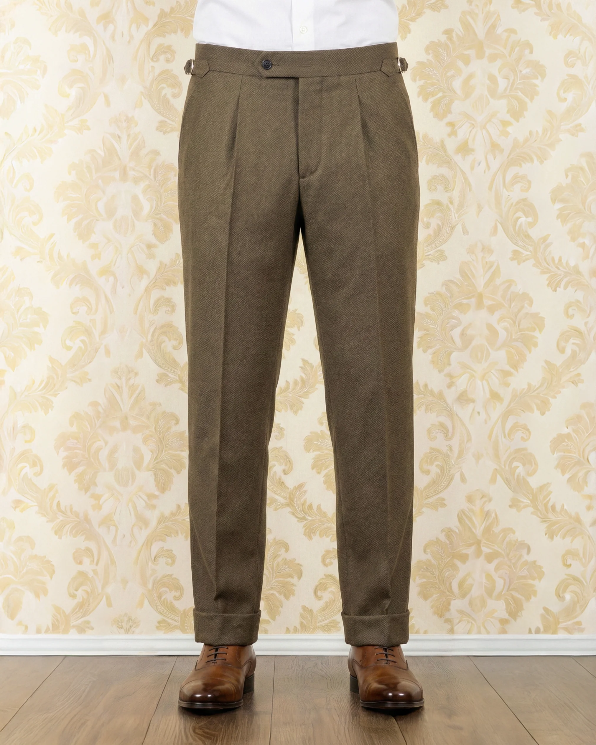 Indigo Washed Linen Dress Pant