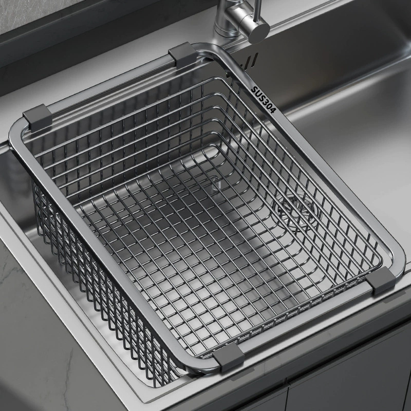 304 Stainless Steel Drain Basket Kitchen Sink Sink Drain Rack Sink Rack