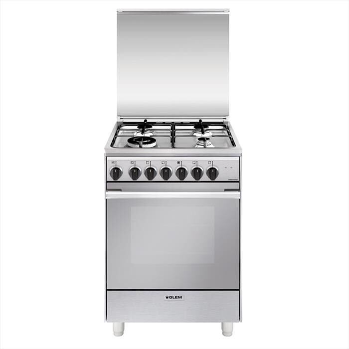GLEM GAS - Cucina a gas U664MI Classe A-Inox