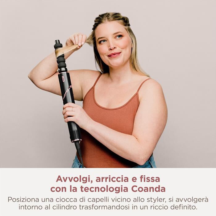 SHARK - STYLER ASCIUGACAPELLI FLEXSTYLE COMPLETE SET-Nero e Rosa Gold