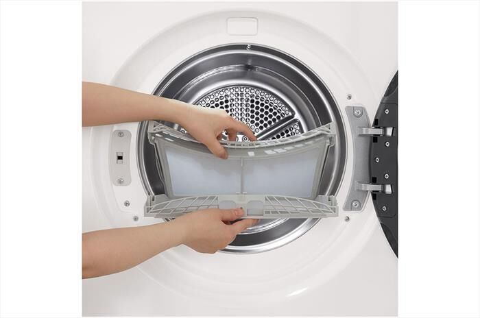 LG - Asciugatrice RNX5009TWBB.AGWQPIS 9Kg Classe B-Ivory White + pannello nero