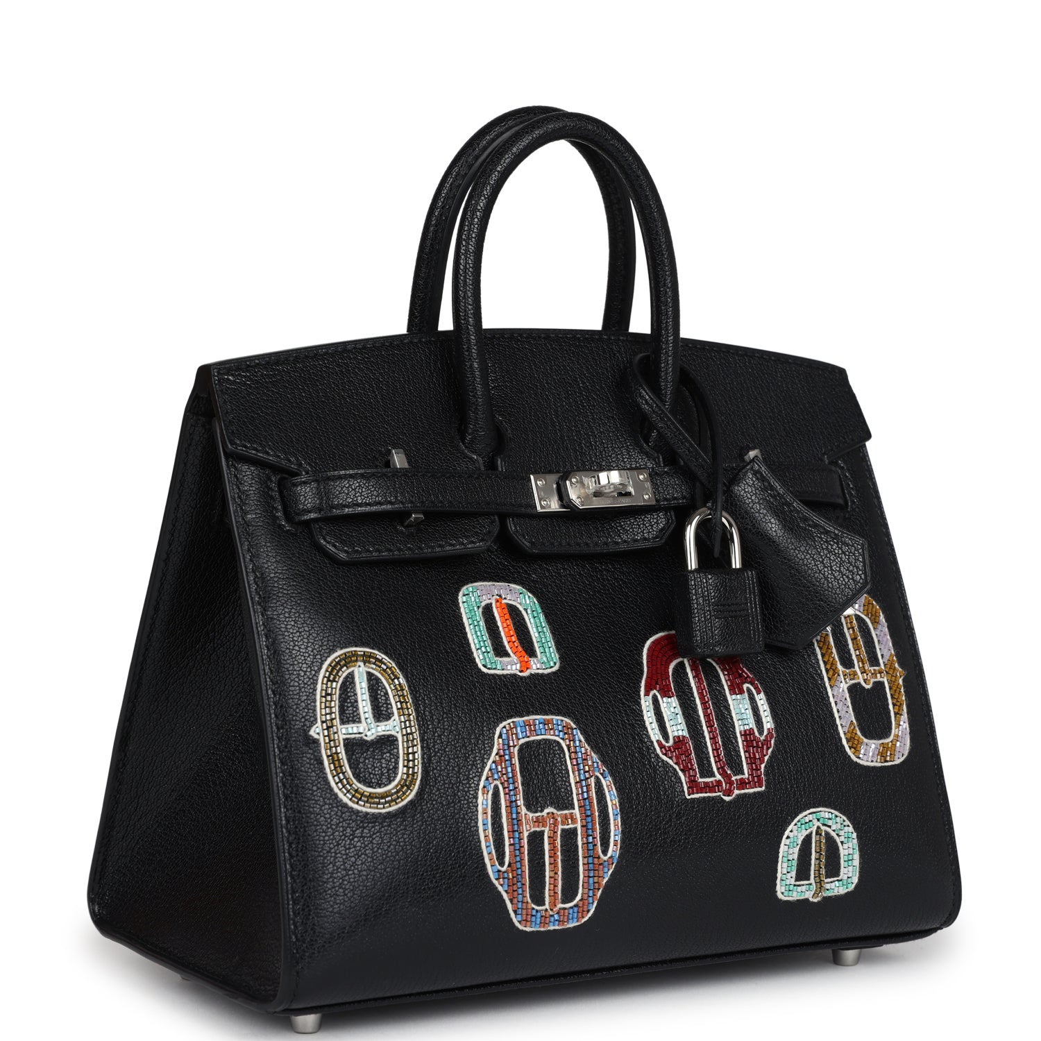 Birkin Sellier 20 “Bouclerie Moderne Casaque” Black Chevre Chamkila Palladium Hardware