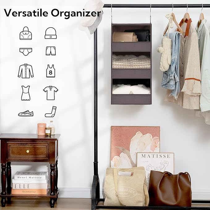 DIVIDERLY 3-Shelf Closet Organizers and Storage