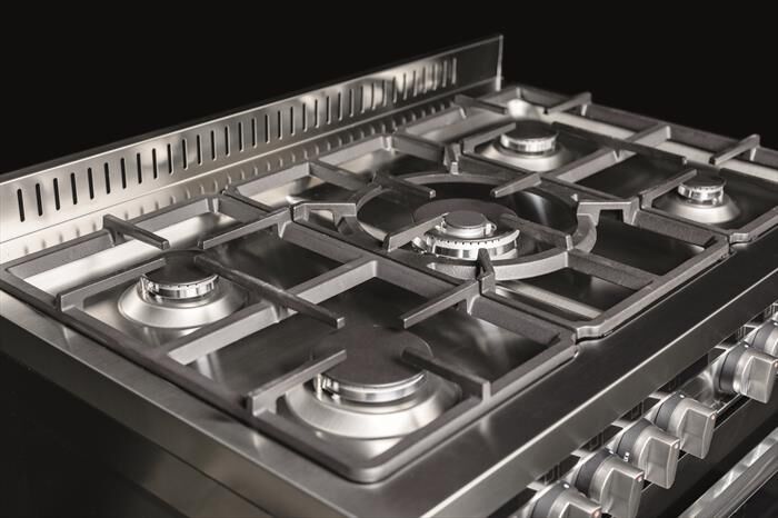 GLEM GAS - Cucina elettrica ST965MWH Classe A+-Bianco Farina