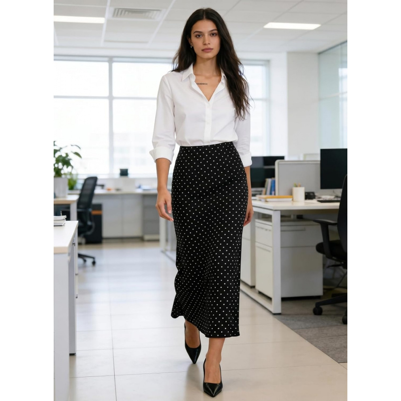 Women's Long Mesh Skirts Elastic