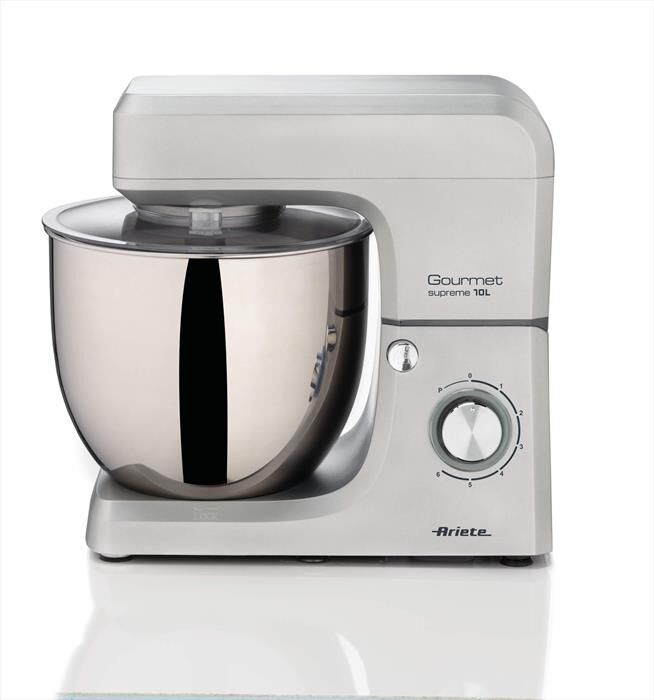 ARIETE - 1576 GOURMET SUPREME IMPASTATRICE 10L-Acciaio inox