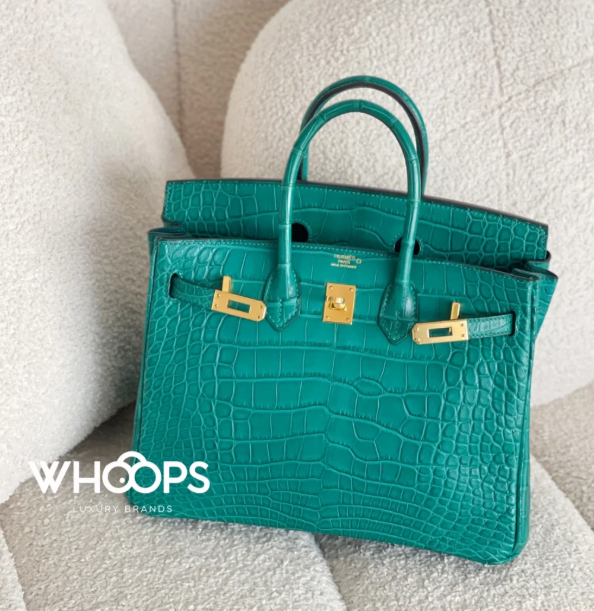 Birkin 25-35 alligator leather (peacock green)