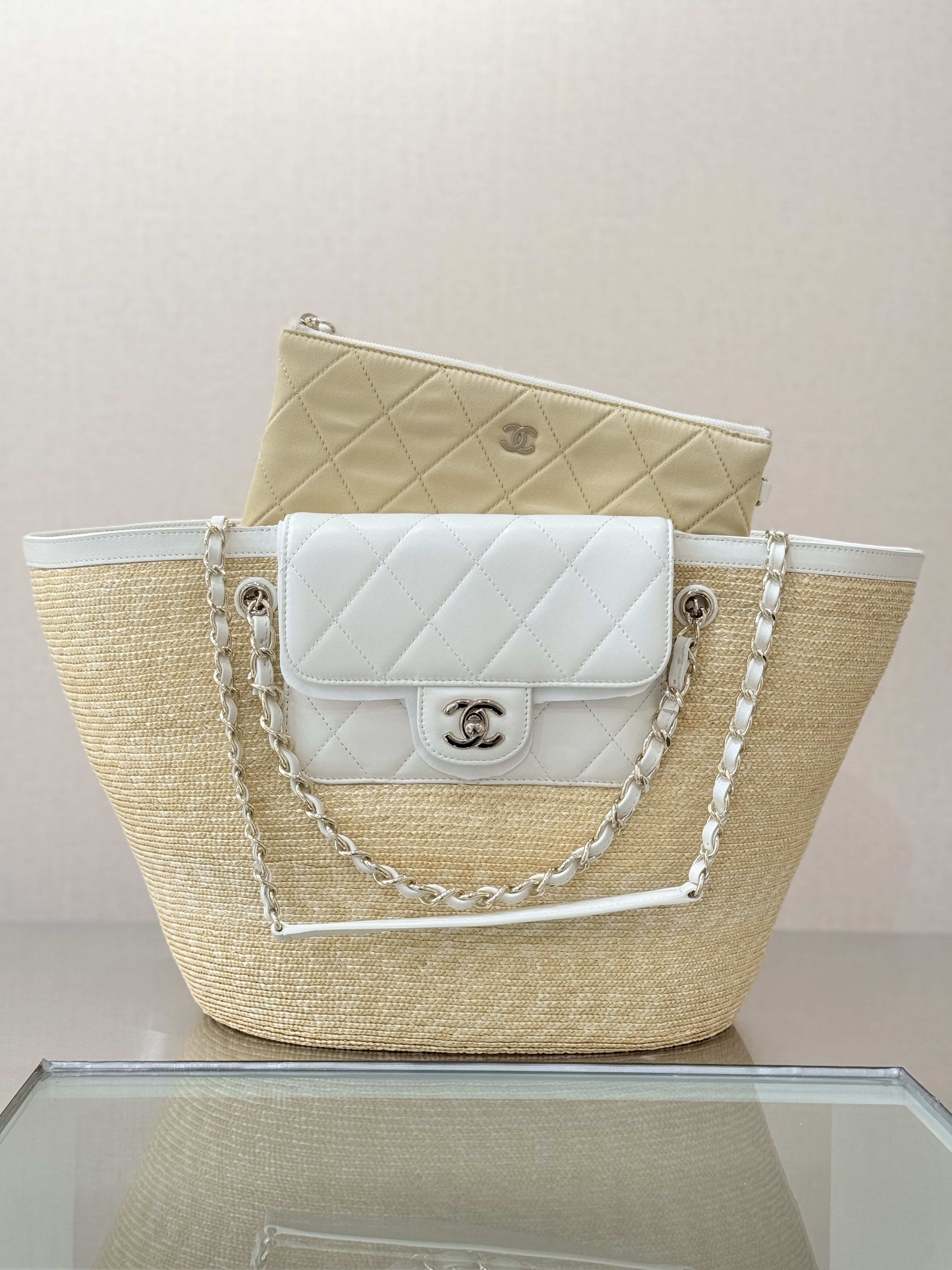 25C Straw Shopping Tote Bag - Mocuir