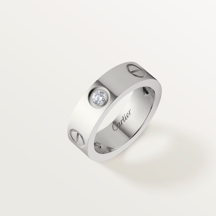 LOVE ring, classic model, 3 diamonds