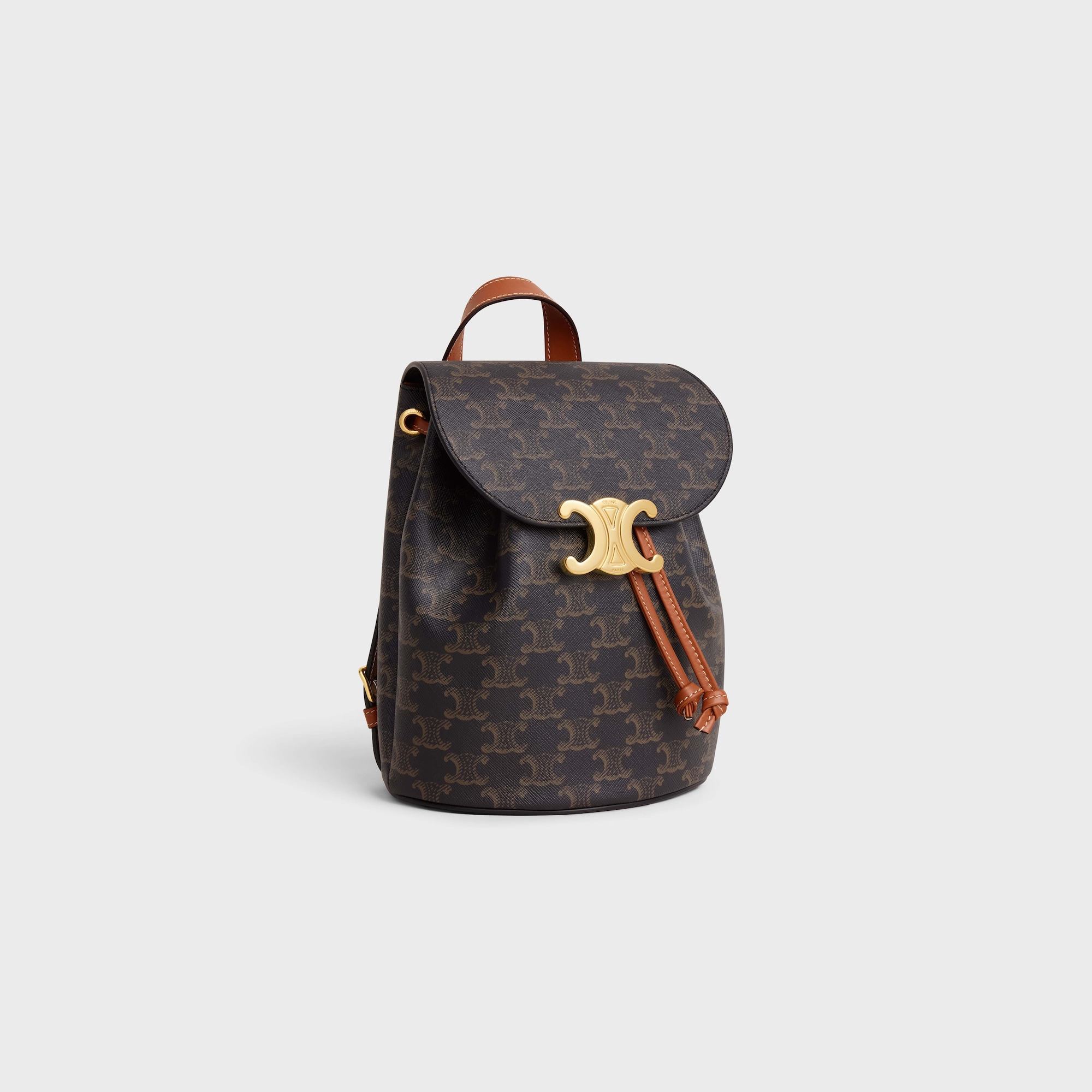 BACKPACK BONNIE IN TRIOMPHE CANVAS AND CALFSKIN