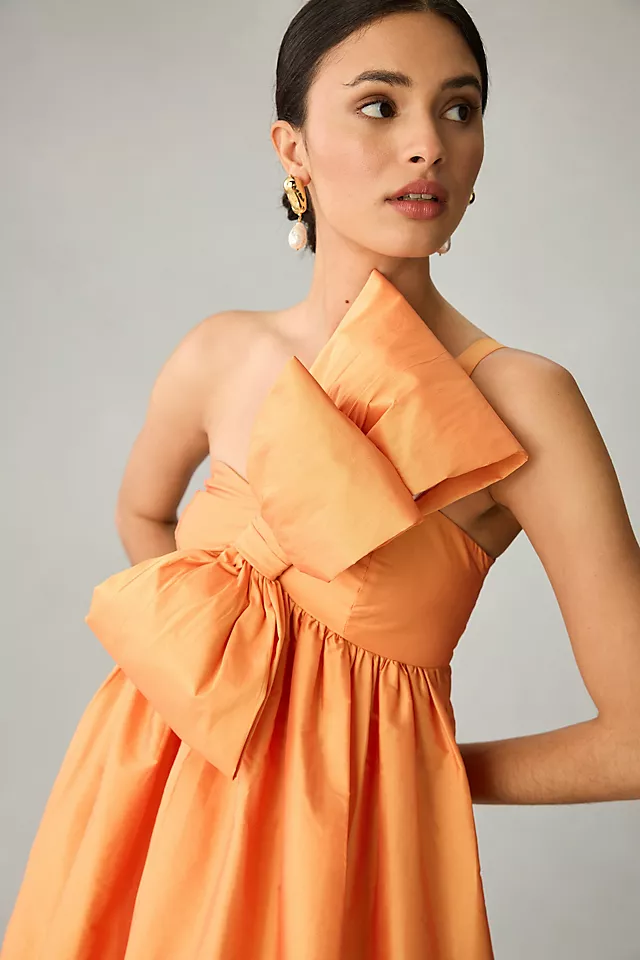 Bold Bow Dress ORANGE