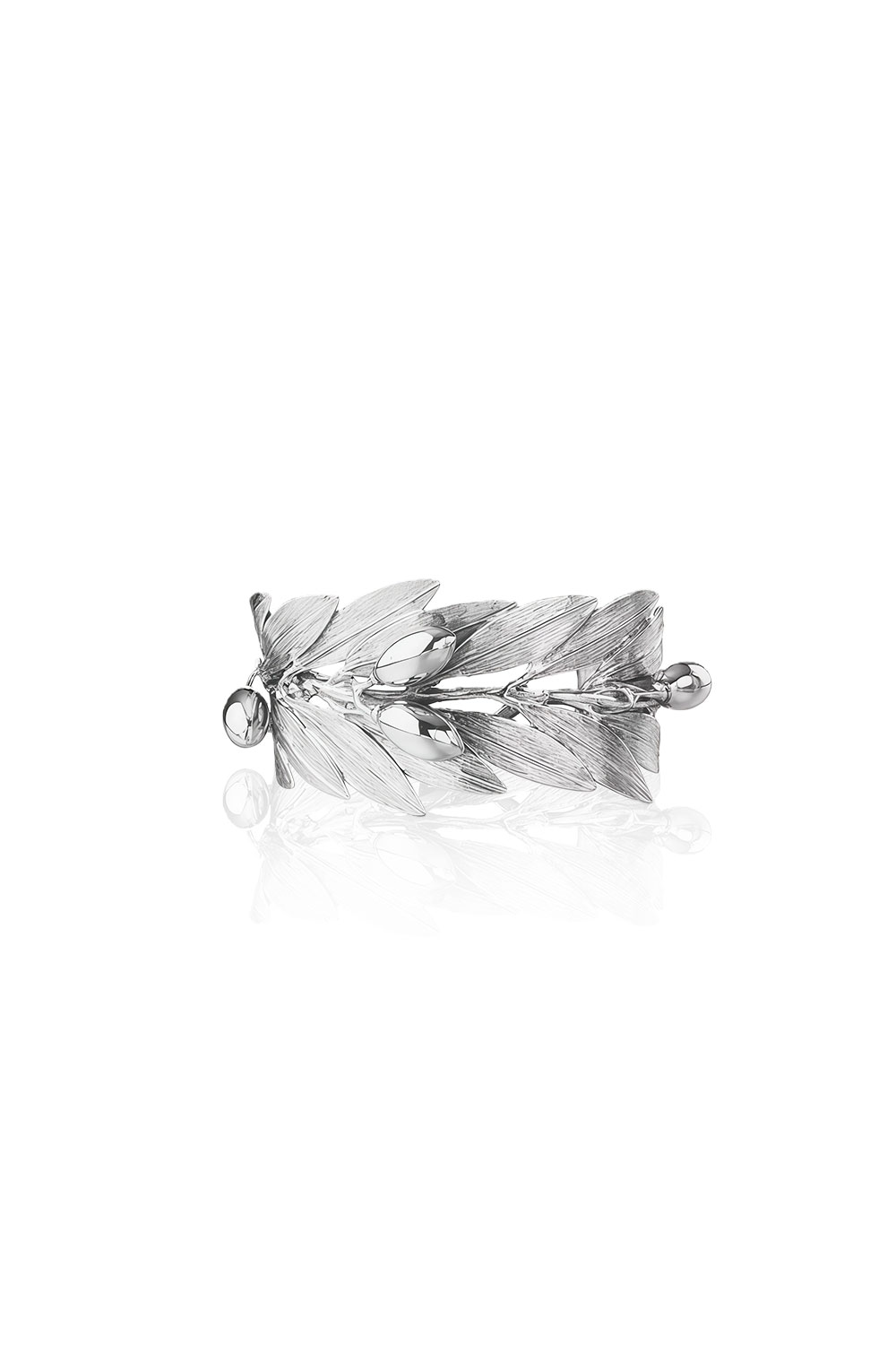 18k gold olive leaf bracelet