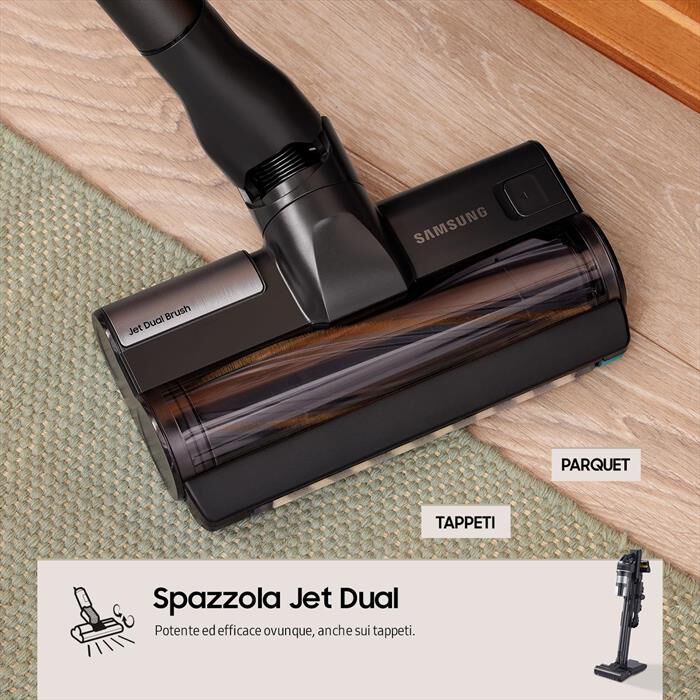 SAMSUNG - Scopa elettrica JET 95 COMPLETE EXTRA VS20C9554TK-SATIN BLACK