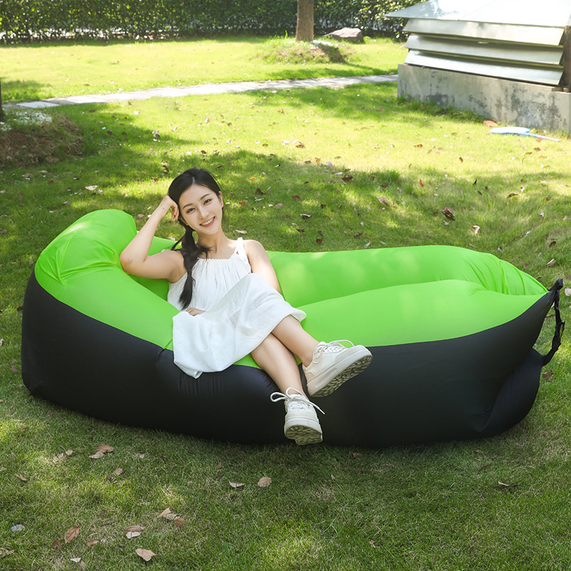 Outdoor Lazy Inflatable Sofa Air Mattress Nap Internet Popular Air Cushion Bed Folding Single Person Portable Camping Chair